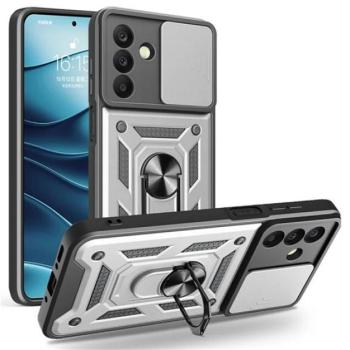 Defender szilikon telefonvédő (ütésállóság, tartógyűrű, kameravédő) EZÜST Samsung Galaxy A26 5G (SM-A266) kép
