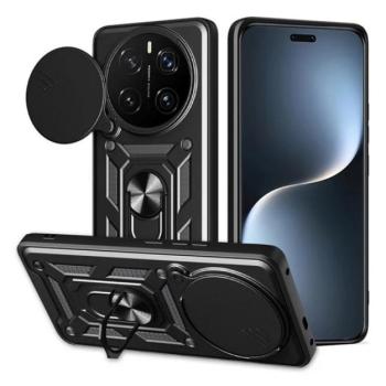 Defender szilikon telefonvédő (ütésállóság, tartógyűrű, kameravédő) FEKETE Honor Magic7 Pro kép