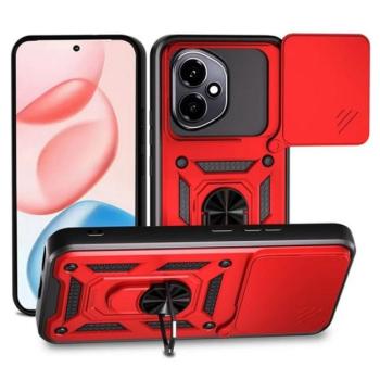 Defender szilikon telefonvédő (ütésállóság, tartógyűrű, kameravédő) PIROS Honor 400 kép