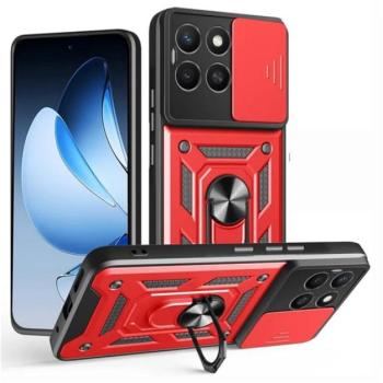 Defender szilikon telefonvédő (ütésállóság, tartógyűrű, kameravédő) PIROS Honor X8c kép