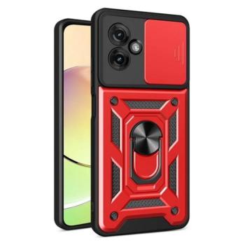 Defender szilikon telefonvédő (ütésállóság, tartógyűrű, kameravédő) PIROS Motorola Moto G55 5G (XT2435) kép