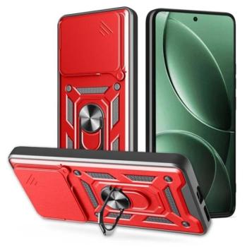 Defender szilikon telefonvédő (ütésállóság, tartógyűrű, kameravédő) PIROS Xiaomi Poco F7 Pro kép