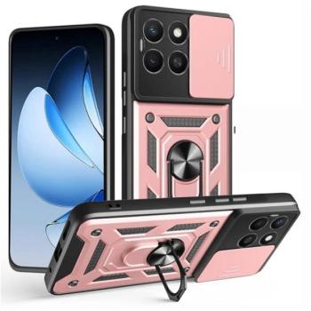 Defender szilikon telefonvédő (ütésállóság, tartógyűrű, kameravédő) ROZÉARANY Honor X8c kép