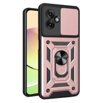 Defender szilikon telefonvédő (ütésállóság, tartógyűrű, kameravédő) ROZÉARANY Motorola Moto G55 5G (XT2435) kép