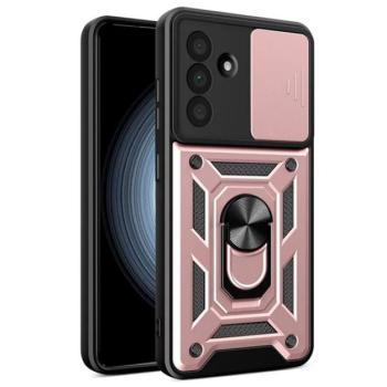 Defender szilikon telefonvédő (ütésállóság, tartógyűrű, kameravédő) ROZÉARANY Samsung Galaxy A36 5G (SM-A366) kép