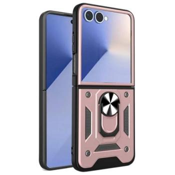 Defender szilikon telefonvédő (ütésállóság, tartógyűrű, kameravédő) ROZÉARANY Samsung Galaxy Z Flip7 (SM-F766) kép