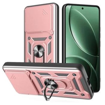 Defender szilikon telefonvédő (ütésállóság, tartógyűrű, kameravédő) ROZÉARANY Xiaomi Poco F7 Pro kép