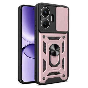 Defender szilikon telefonvédő (ütésállóság, tartógyűrű, kameravédő) ROZÉARANY Xiaomi Poco F7 kép