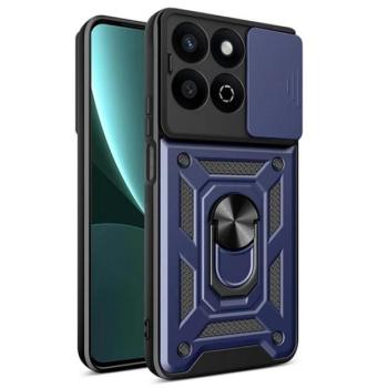 Defender szilikon telefonvédő (ütésállóság, tartógyűrű, kameravédő) SÖTÉTKÉK Honor 200 Smart 5G kép