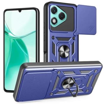 Defender szilikon telefonvédő (ütésállóság, tartógyűrű, kameravédő) SÖTÉTKÉK Honor 400 Lite kép