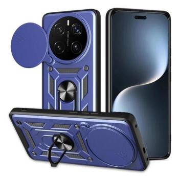 Defender szilikon telefonvédő (ütésállóság, tartógyűrű, kameravédő) SÖTÉTKÉK Honor Magic7 Pro kép