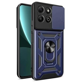 Defender szilikon telefonvédő (ütésállóság, tartógyűrű, kameravédő) SÖTÉTKÉK Honor X6b kép