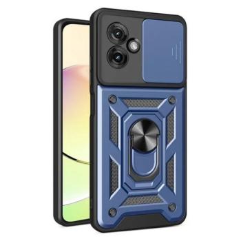 Defender szilikon telefonvédő (ütésállóság, tartógyűrű, kameravédő) SÖTÉTKÉK Motorola Moto G55 5G (XT2435) kép