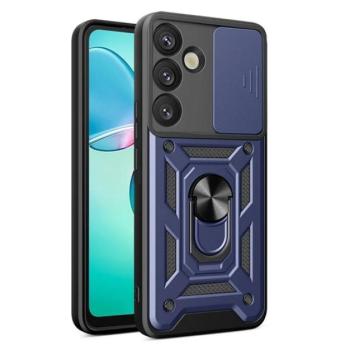 Defender szilikon telefonvédő (ütésállóság, tartógyűrű, kameravédő) SÖTÉTKÉK Samsung Galaxy S25 Plus (SM-S936) kép