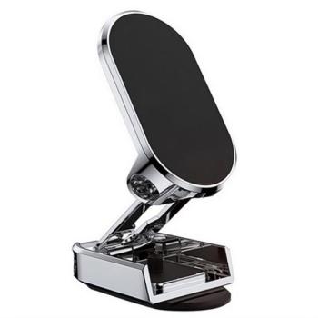 Designed for SAMSUNG autós tartó (műszerfalra, öntapadó, 360°, állítható, mágneses, összecsukható) FEKETE kép