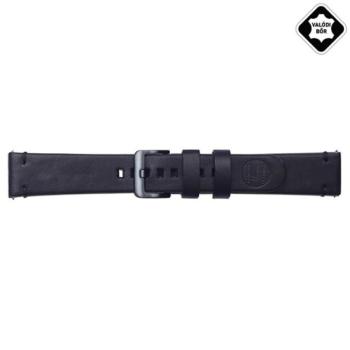 Designed for SAMSUNG BRALOBA ESSEX pótszíj (univerzális, 20mm, valódi bőr) FEKETE kép