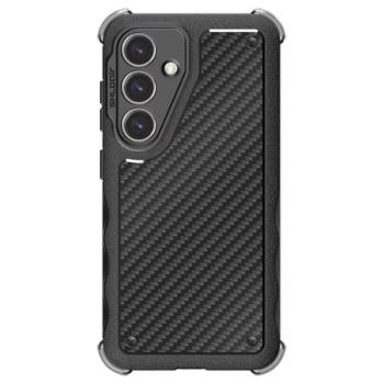 Designed for SAMSUNG SHLDAir defender műanyag telefonvédő (erős ütésállóság, csúszásgátló) FEKETE Samsung Galaxy S24 (SM-S921) kép