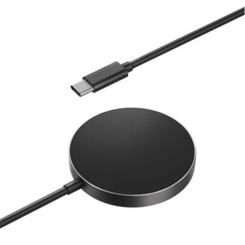 Designed for SAMSUNG töltő (Type-C, 15W, wireless, MagSafe) FEKETE kép
