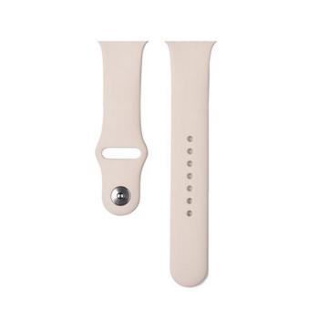 DEVIA DELUXE SPORT pótszíj (egyedi méret, nagy, szilikon, állítható) BÉZS Apple Watch Series 5 44mm, Watch Series 4 44mm, Watch Series 3 42mm kép