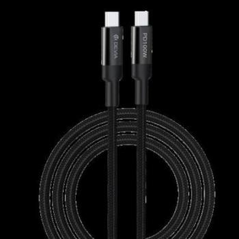 DEVIA EC309 Extreme Speed PD 100W USB Type-C 1.5M Adatkábel - Fekete kép