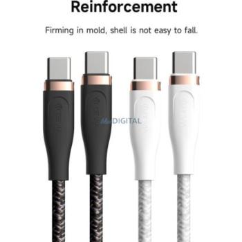 DEVIA EC320 Star PD 60W USB Type-C 1.5M Adatkábel - Fekete kép