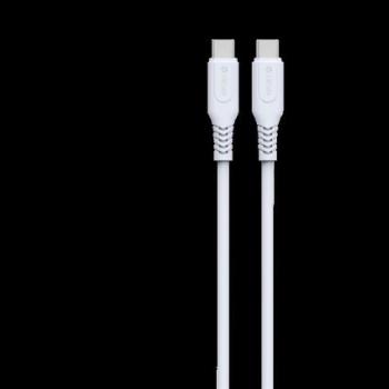 DEVIA EC636 GRS PD 60W USB Type-C 1M Adatkábel - Fehér kép