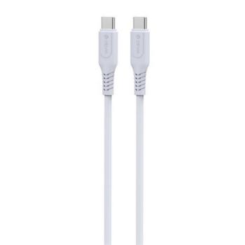 DEVIA GRS adatkábel (Type-C - Type-C, 60W, PD gyorstöltő, 100cm, cipőfűző) FEHÉR kép