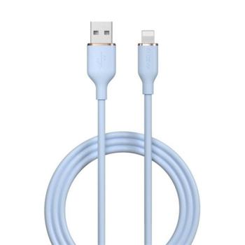 DEVIA JELLY adatkábel (USB - lightning 8pin, 2.4A, gyorstöltés támogatás, 120cm) VILGÁOSKÉK kép