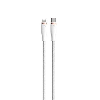 DEVIA STAR adatkábel (Type-C - lightning, 27W, 150cm, cipőfűző) FEHÉR kép
