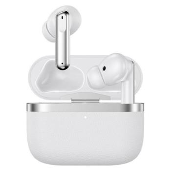 DEVIA ULTRA1 bluetooth fülhallgató SZTEREO (v5.4, TWS, mikrofon, aktív zajszűrő, bőr hatás + töltőtok) FEHÉR kép