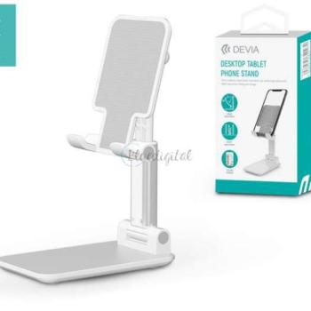 Devia univerzális asztali telefon/tablet tartó max. 11&quot; méretű készülékhez - Devia Desktop Tablet/Phone Stand - fehér kép