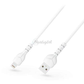 Devia USB - Lightning adat- és töltőkábel 1 m-es vezetékkel - Devia Kintone Cable V2 Series for Lightning - 5V/2.1A - fehér - ECO csomagolás kép