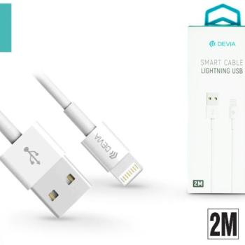 Devia USB - Lightning töltő- és adatkábel 2 m-es vezetékkel - Devia Smart Cable Lightning - fehér kép