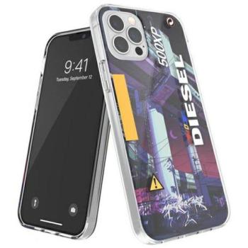 Diesel Clear CaseMad Dog Jones AOP iPhone 12/12 Pro többszínű tok kép