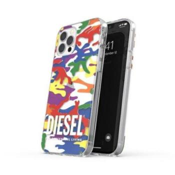 Diesel Clear CasePride Camo AOP iPhone 12/12 Pro többszínű tok kép