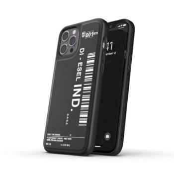 Diesel Moulded Case Core Barcode Graphic iPhone 12 Pro Max fekete/fehér tok kép