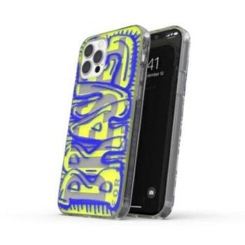 Diesel Snap Case Clear AOP iPhone 12 Pro Max kék/lime tok kép