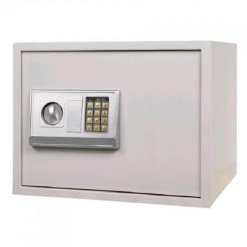 Digitális széf, kóddal vagy kulccsal nyitható, lecsavarozható, 17 x 22.8 x 17 cm, szürke kép