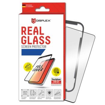 DISPLEX 01308 képernyővédő üveg (3D full cover, íves, tok barát, karcálló, 10H) FEKETE Apple iPhone 12 Pro Max kép