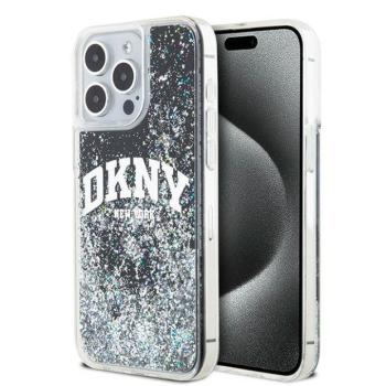 DKNY DKHCP13XLBNAEK Liquid Glitter Big Logo tok iPhone 13 Pro Max - fekete kép
