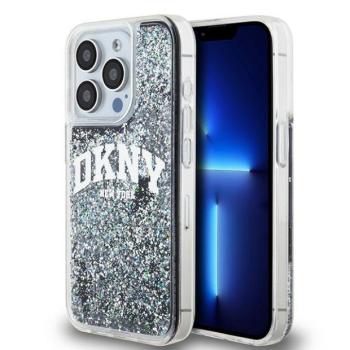 DKNY DKHCP14LLBNAEK Liquid Glitter Big Logo tok iPhone 14 Pro - fekete kép