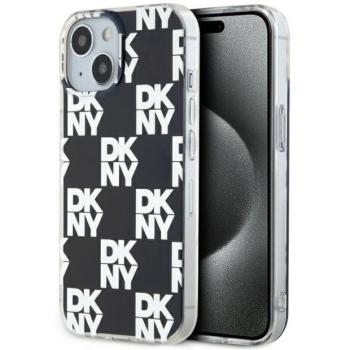 DKNY DKHCP15MHDLCEK IML Checkered Mono Pattern tok iPhone 15 Plus - fekete kép
