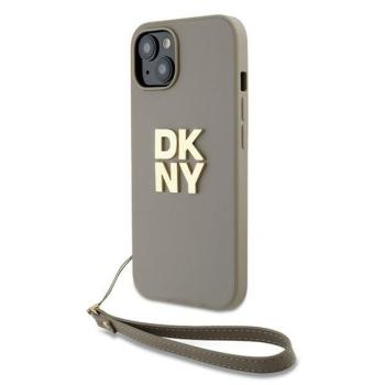 DKNY DKHCP15MPBSWSE Wrist Strap Stock Logo tok iPhone 15 Plus - bézs kép
