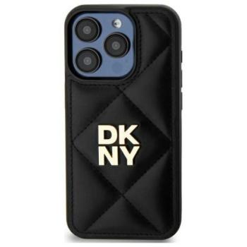 DKNY DKHCP15MPQDSLK Quilted Stack Logo tok iPhone 15 Plus - fekete kép