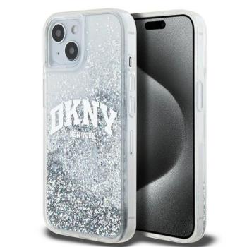 DKNY DKHCP15SLBNAET Liquid Glitter Big Logo tok iPhone 15 - fehér kép