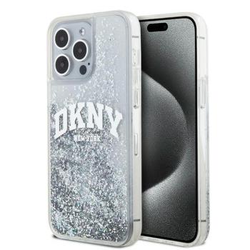 DKNY DKHCP15XLBNAET Liquid Glitter Big Logo tok iPhone 15 Pro Max - fehér kép