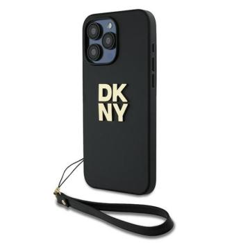 DKNY DKHCP15XPBSWSK Wrist Strap Stock Logo tok iPhone 15 Pro Max - fekete kép