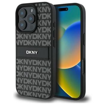 DKNY DKHCP16XPRTHSLK Texture Pattern Tonal Stripe keménytok iPhone 16 Pro Max - fekete kép