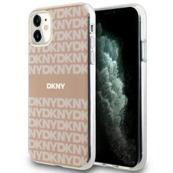 DKNY DKHMN61HRHSEP IML Mono &amp; Stripe MagSafe-kompatibilis tok iPhone 11 - rózsaszín kép