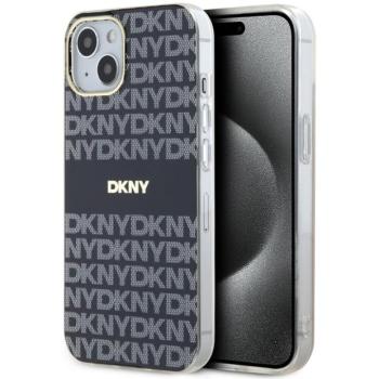 DKNY DKHMP15MHRHSEK IML Mono &amp; Stripe MagSafe-kompatibilis tok iPhone 15 Plus / 14 Plus - fekete kép